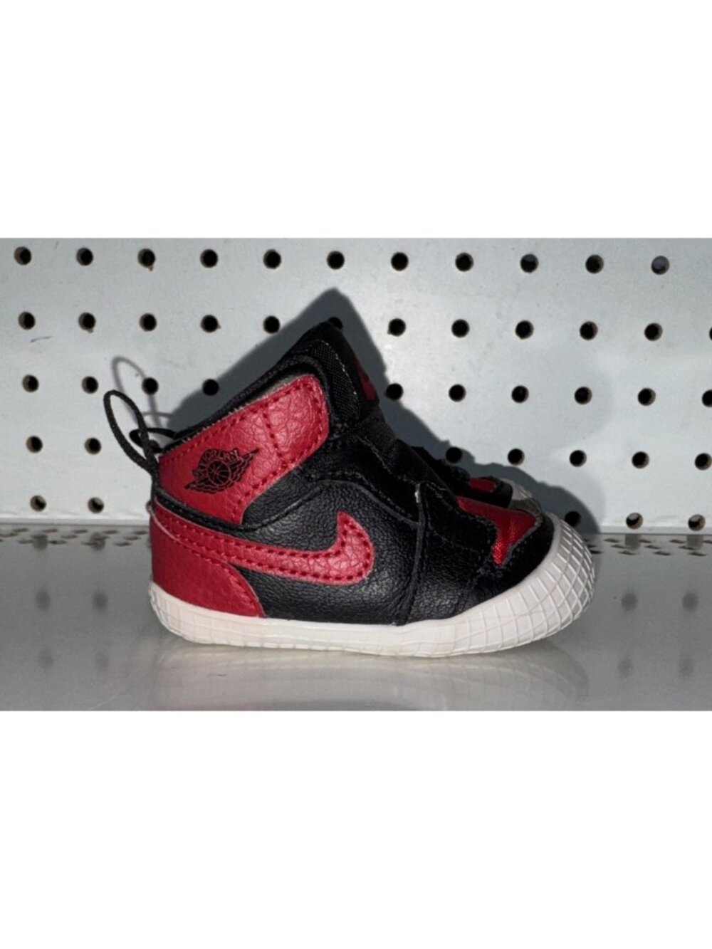 Air Jordan 1 Crib CB Bred Banned Boys Baby Infant Crib Shoes Booties Size 2C